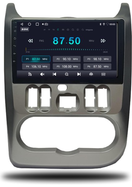 Dacia Duster Android Carplay Multimedya 2010-2013 2gb Ram + 32GB Hafıza modelleri