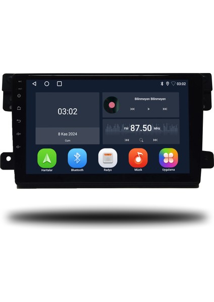 Suzuki Vitara Android Carplay Multimedya 2007-2011 6gb Ram + 128GB Hafıza + 8 Çekirdek