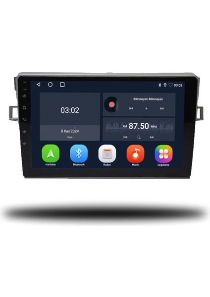 Toyota Verso Android Carplay Multimedya 2009-2017 4gb Ram + 64GB Hafıza