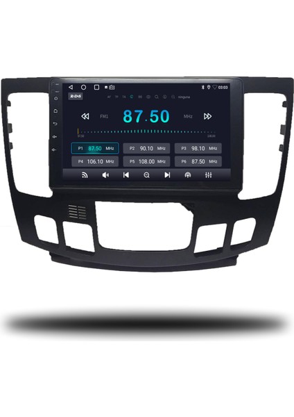 Hyundai Sonata Android Carplay Multimedya 2009-2012 Dijital Klima 6gb Ram + 128GB Hafıza + 8 Çekirdek modelleri