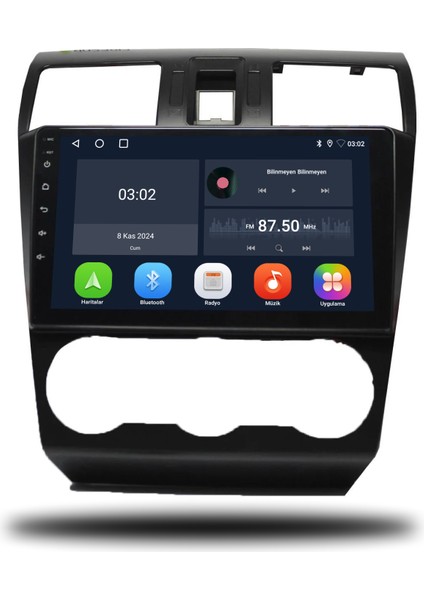 Subaru Forester Android Carplay Multimedya 2013-2015 4lü Tek 4gb Ram + 64GB Hafıza