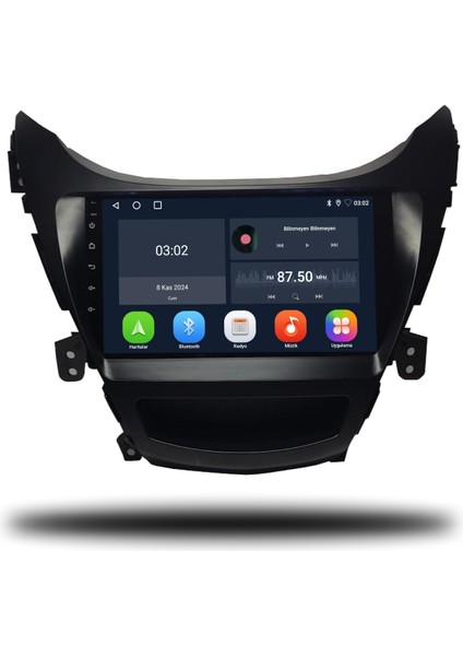 Hyundai Elantra Android Carplay Multimedya 2011-2012 2gb Ram + 32GB Hafıza