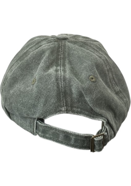 Vintage Görünümlü Unisex Lüks Yıkamalı Nakışlı Şapka - Yeşil modelleri