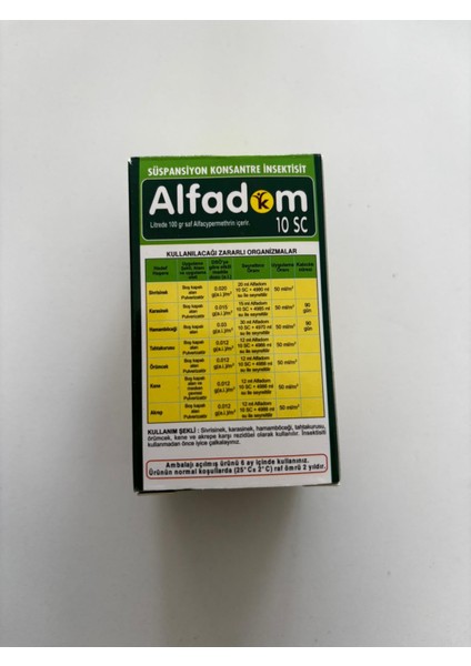Alfadom 10SC Sivrisinek-Kene-Biti-Pire-Akrep indirimleri
