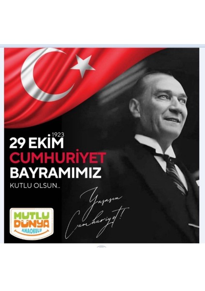 29 Ekim Cumhuriyet Bayramı, Atatürk,okulda Etkinlik,kumaş PANO,150X200 fiyatları