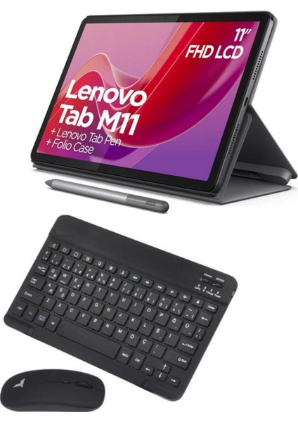 Tab M11 8gb 128GB 11" Tablet+Kılıf+Kalem+Klavye+Mouse