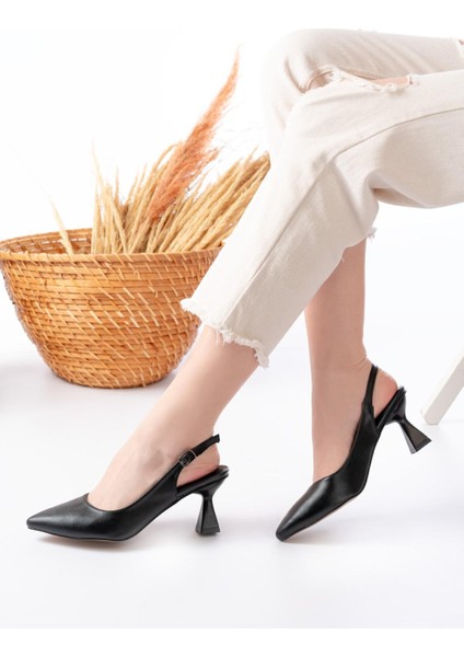 Ballerina&zapato Kadın Lilith Siyah Cilt Topuklu Ayakkabı fiyatları
