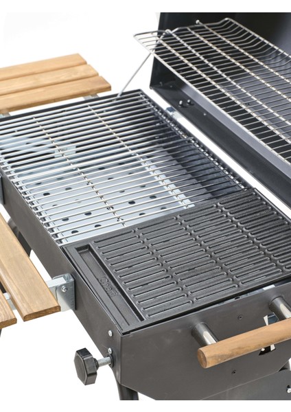 Grillord‑75 Kömürlü Barbekü (1 Adet Döküm Izgaralı) + Hediye Seti (Önlük + Kılıf + 2×2 kg Kömür) fiyatları