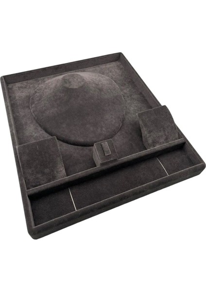 Füme Renk Süet Kaplama Takı Düzenleyici Çekmece İçi 35/30 cm fiyatları