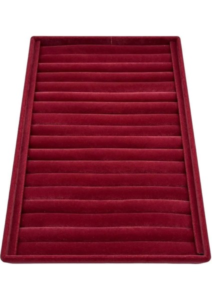 Bordo Süet Kumaş Büyük Boy Yüzük Sergileme Standı 34x24 cm fiyatları