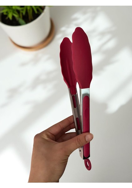 Silikon Uçlu Metal Kızartma Maşası ve Silikon Maşa Takımı -2'li Maşa Seti modelleri