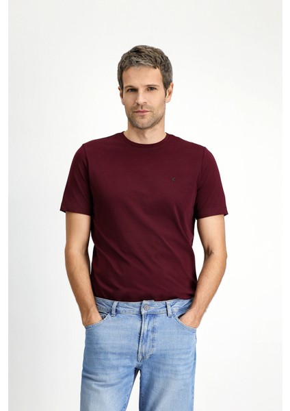 Bisiklet Yaka Slim Fit Dar Kesim Süprem Pamuklu Tişört fiyatları