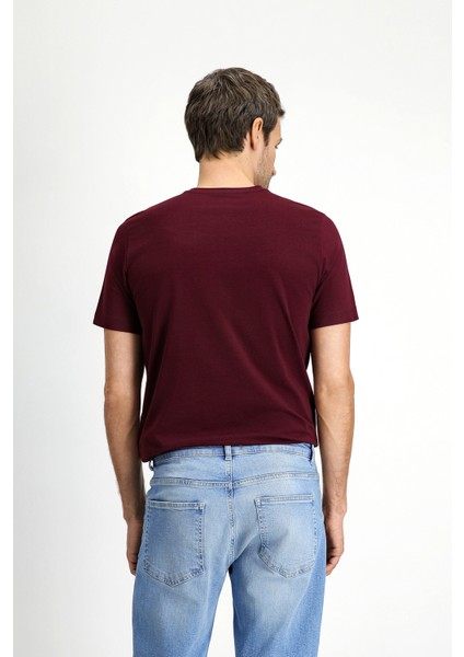Bisiklet Yaka Slim Fit Dar Kesim Süprem Pamuklu Tişört fırsatları