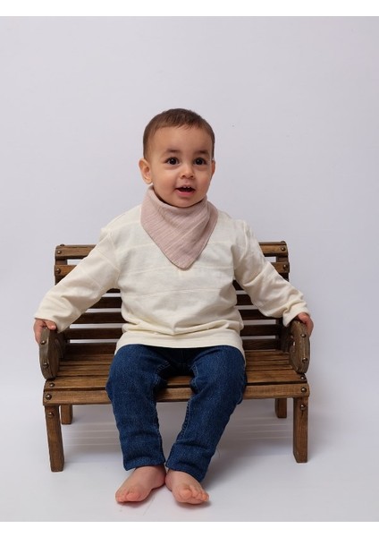 3'lü Müslin Çift Çıtçıtlı %100 Pamuk Bebek Mama / Salya Önlüğü Yeşil, Camel, Beyaz Renk fiyatları