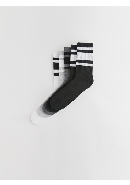 Çizgili Erkek Soket Çorap 5'li