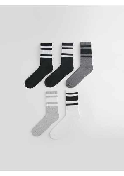 Çizgili Erkek Soket Çorap 5'li fiyatları