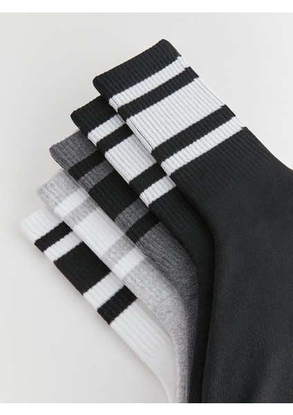 Çizgili Erkek Soket Çorap 5'li modelleri