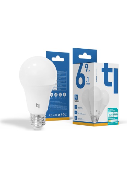 Redeem A60A E27 LED Ampul, Titreşimsiz, Göz Konforu, Tekli, Sıcak Beyaz, 2700 Kelvin modelleri