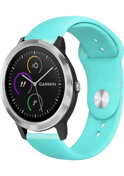 Garmin Vivoactive 3 ile Uyumlu Kordon Yumuşak Dokulu Esnek Jel Silikon Kayış