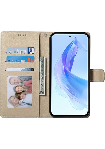 Honor 400 5g Litchi Doku Deri Cüzdan Telefon Kılıfı (Yurt Dışından) fiyatları