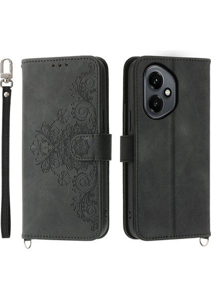 Honor 400 5g Pu Deri Cüzdan Telefon Kılıfı Kayışlı (Yurt Dışından)