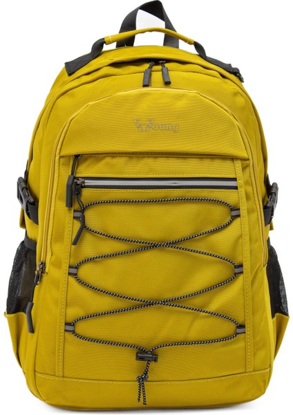 Young 51537 Yellow Sarı Unisex Çok Cepli Suya Dayanıklı Sırt Çantası