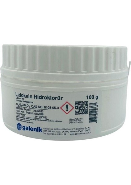 Lidokain Hidroklorür 100 G