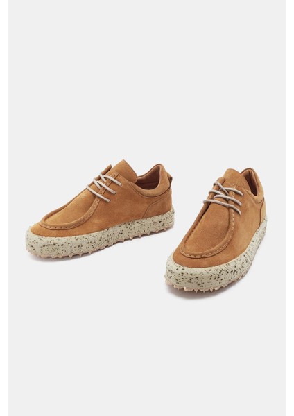 Paris Kadın Taba Gerçek Süet Deri Sneaker
