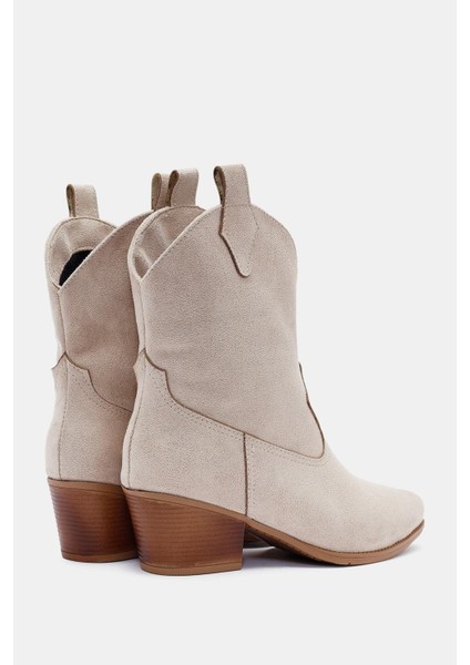 Tepic Kadın Bej Western Bot indirimleri