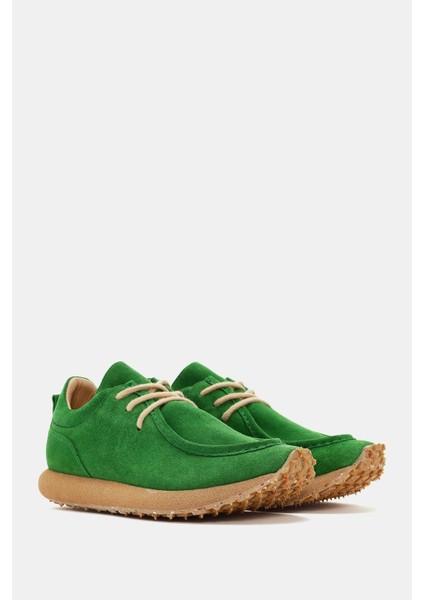 Emporia Kadın Yeşil Gerçek Süet Deri Sneaker