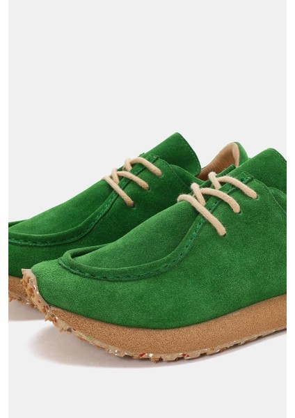 Emporia Kadın Yeşil Gerçek Süet Deri Sneaker
