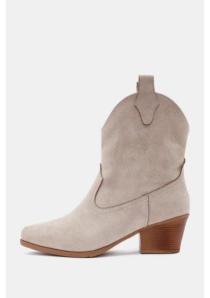 Tepic Kadın Bej Western PU Bot fırsatları