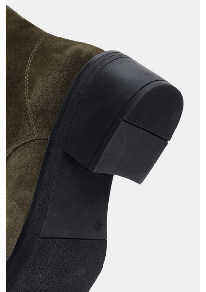 Archer Kadın Haki Gerçek Süet Deri Topuklu Postal Bot indirimleri