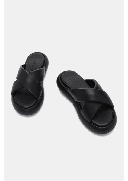 Khayt Kadın Siyah Kalın Taban Terlik fiyatları