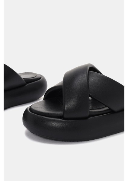 Khayt Kadın Siyah Kalın Taban Terlik fırsatları