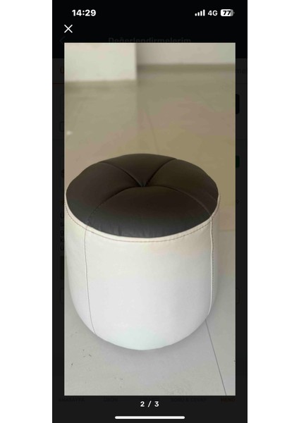 Puf Yuvarlak(- RENK KOMBİNİNİ MÜŞTERİYE ÖZEL YAPILIR SİZ SEÇİN BİZ ÜRETELİM-)