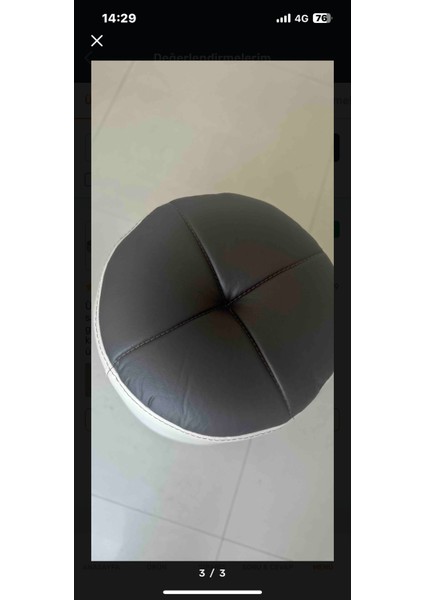 Puf Yuvarlak(- RENK KOMBİNİNİ MÜŞTERİYE ÖZEL YAPILIR SİZ SEÇİN BİZ ÜRETELİM-)