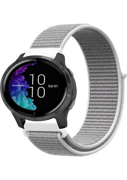 Garmin Venu ile Uyumlu Kordon Cırt Cırtlı Spor Kumaş Kayış