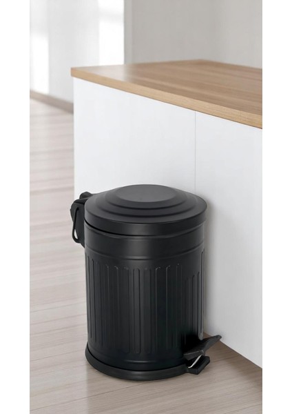 Siyah Vintage Çöp Kovası 5 lt modelleri