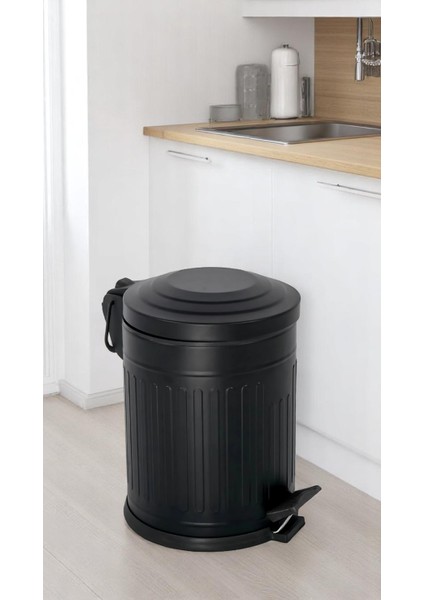 Siyah Vintage Çöp Kovası 5 lt indirimleri