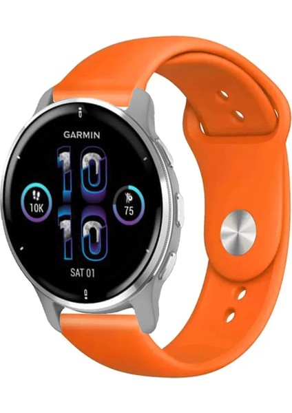 Garmin Venu2 Plus ile Uyumlu Kordon Yumuşak Dokulu Esnek Jel Silikon Kayış