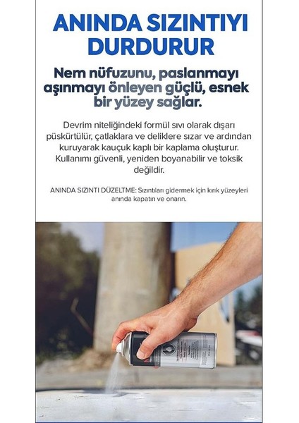 1+1 Paket Su İzolasyon Sızıntı Onarım Spreyi Su Geçirmez BEYAZ 2X300 ml modelleri