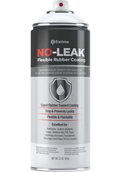 Noleak Su Izolasyon Sızıntı Onarım Spreyi Su Geçirmez Beyaz 300ML Noleak1