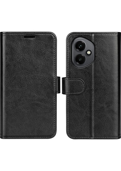 Honor 400 5g Crazy Horse Doku Standı Deri Telefon Kılıfı (Yurt Dışından)