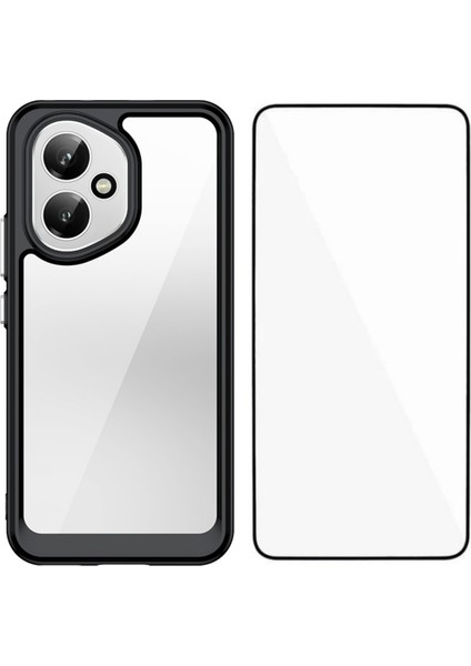 Honor 400 5g Telefon Kılıfı Tpu Akrilik Kapaklı Temperli Cam (Yurt Dışından)