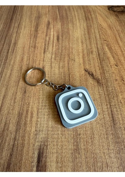 Nfc Anahtarlık - Instagram Anahtarlık Gri (Küçük Boy 3 Cm) fiyatları