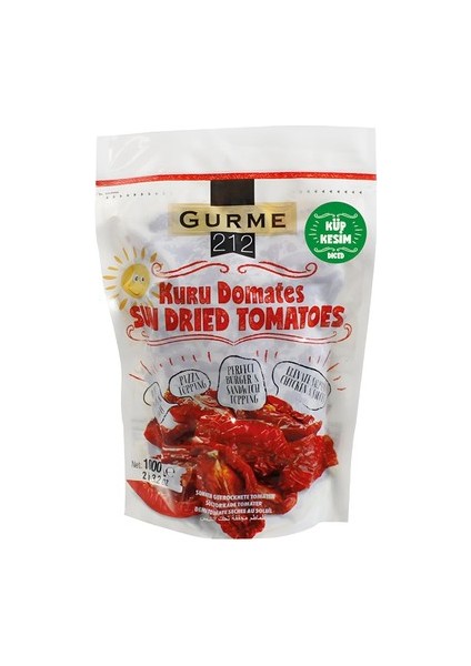 Kurutulmuş Domates Küp Kesim 1 kg x 12 Adet