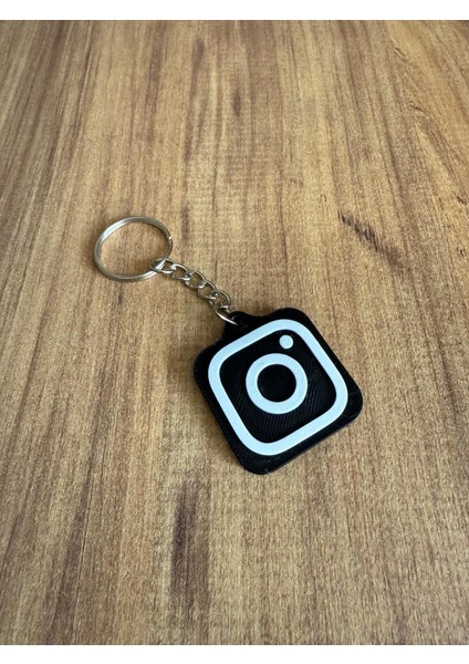 Nfc Anahtarlık - Instagram Anahtarlık Siyah (Orta Boy 3,5 Cm) fiyatları