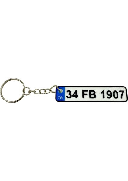Plaka Anahtarlık - Taraftar Anahtarlık - Araba Anahtarlığı Model 3 (7 Cm)