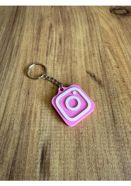 Nfc Anahtarlık - Instagram Anahtarlık Pembe (Küçük Boy 3 Cm) fiyatları